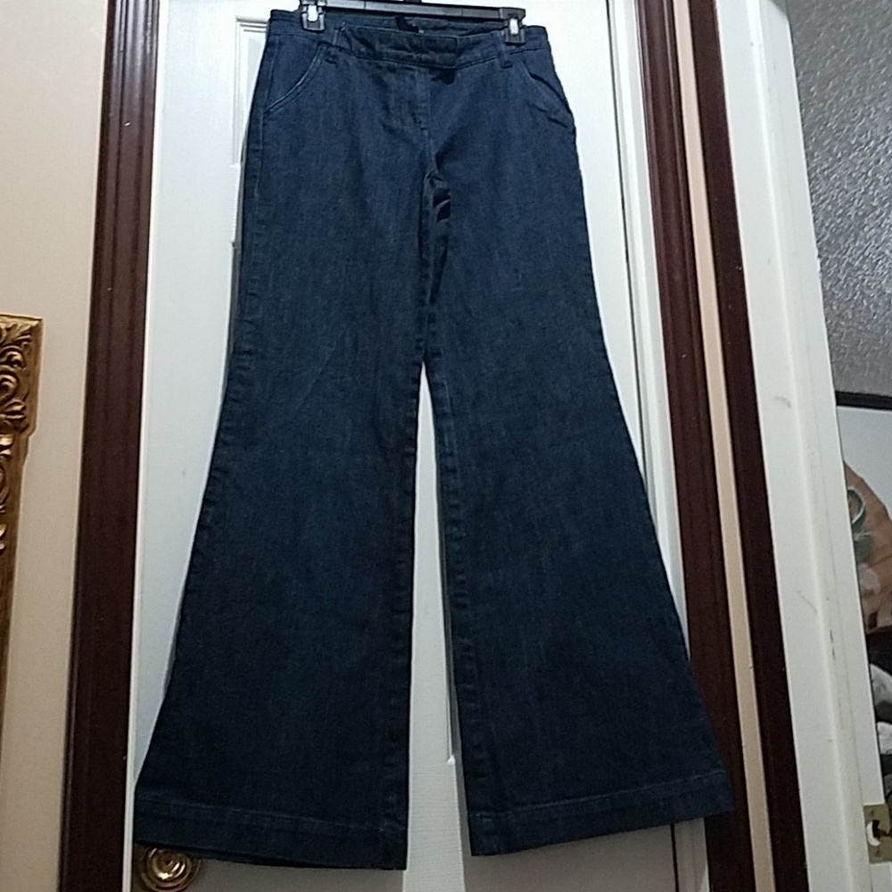 New York & Company Flare slant pocket jeans